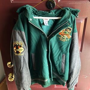 Vintage Large Disney Tigger Wool Detachable Hood Jacket Coat Disney